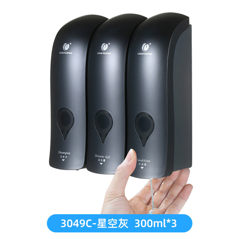 Wall-Mounted Press Dispenser for Shampoo and Soap
