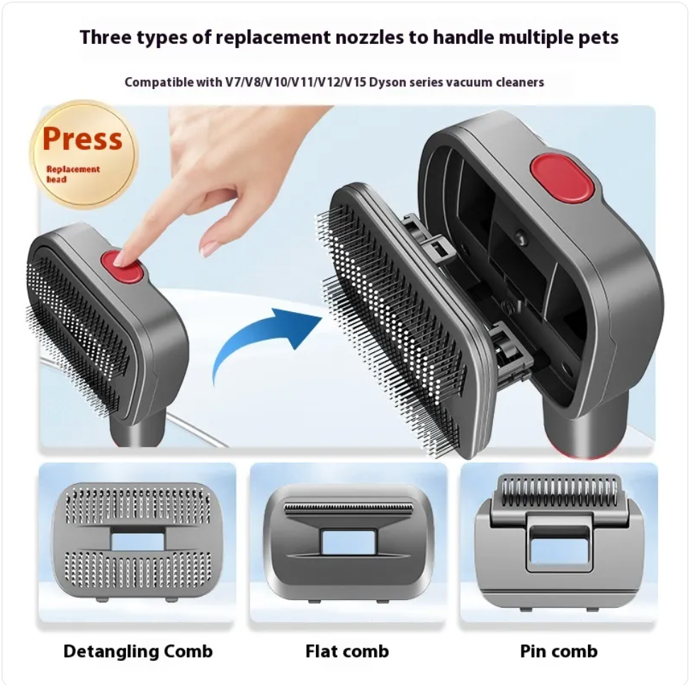 Vacuum Pet Hair Suction Comb Attachment