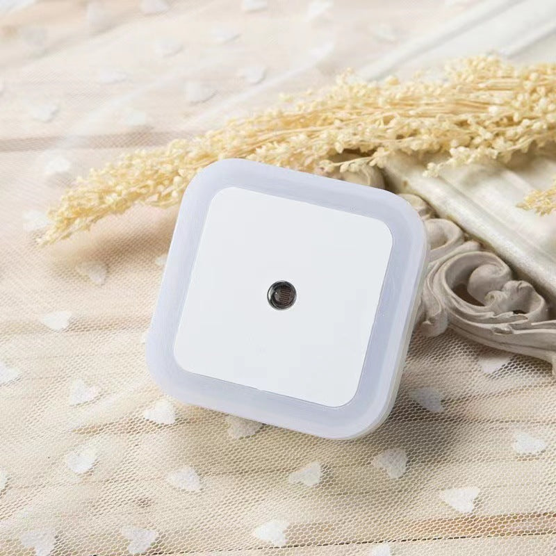 Square Light Control Night Lamp - Creative Plug-in Design