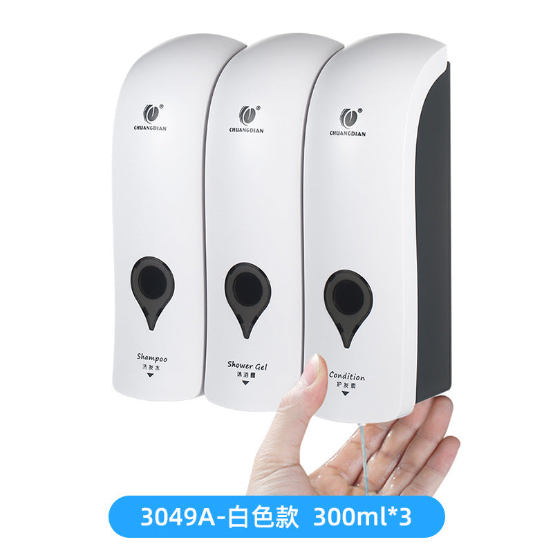 Wall-Mounted Press Dispenser for Shampoo and Soap