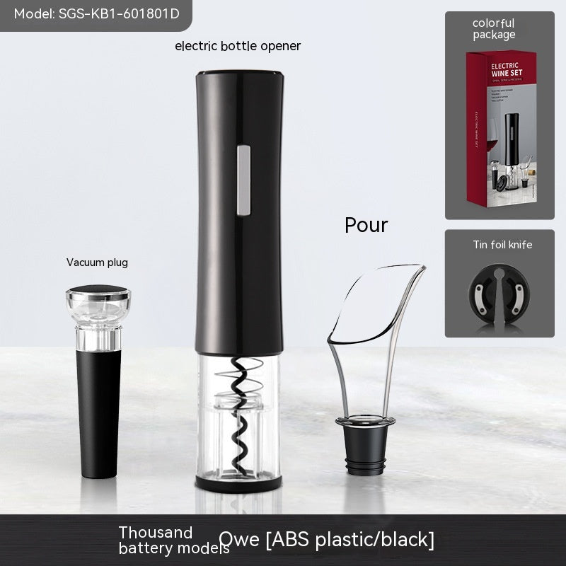 Electric Bottle Opener with Creative Wine Stopper