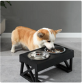 Adjustable Elevated Slow-Feed Dog Bowl