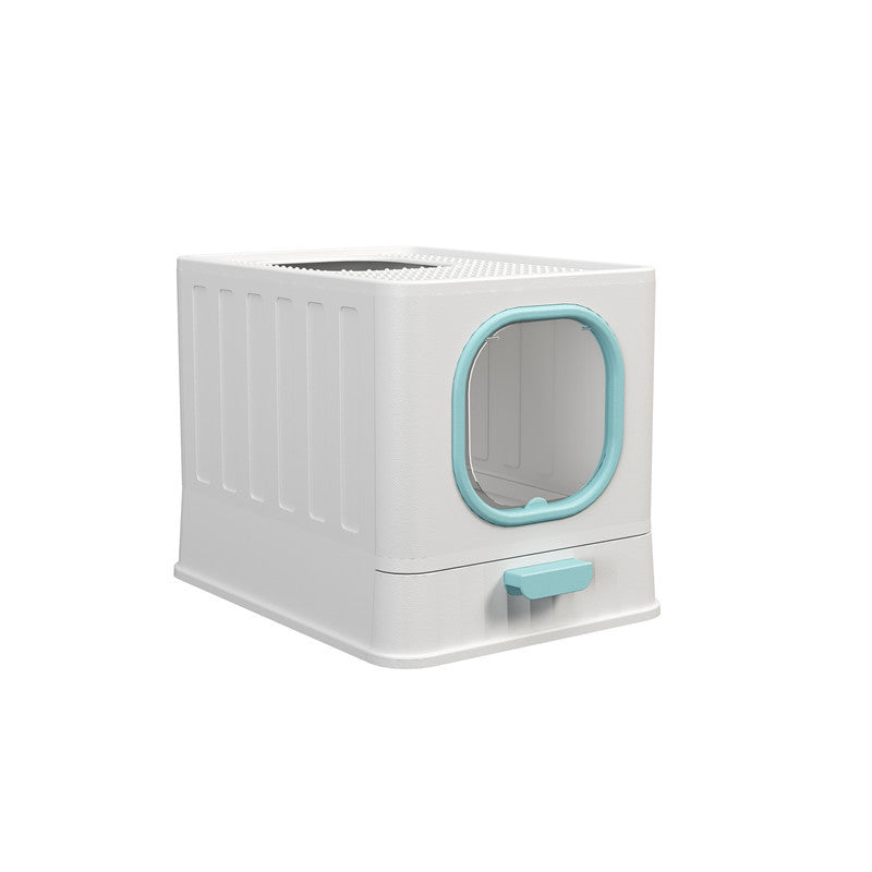 Folding Enclosed Cat Litter Box