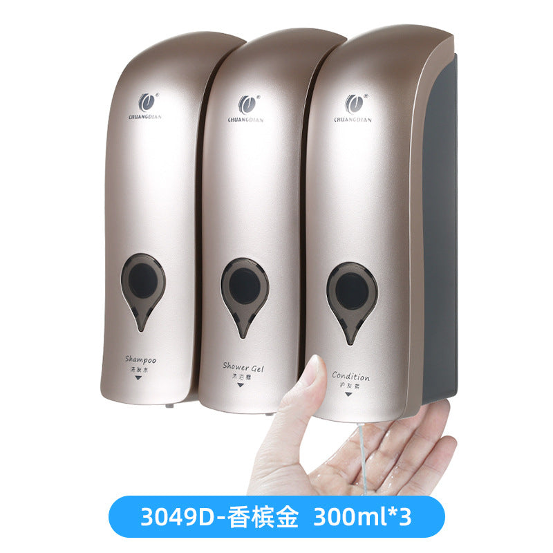 Wall-Mounted Press Dispenser for Shampoo and Soap