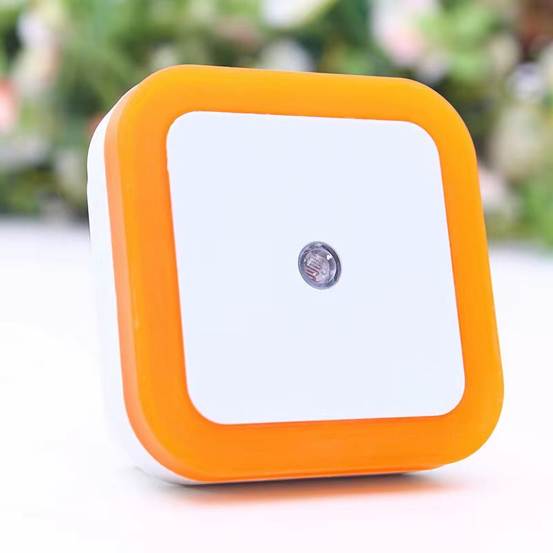Square Light Control Night Lamp - Creative Plug-in Design