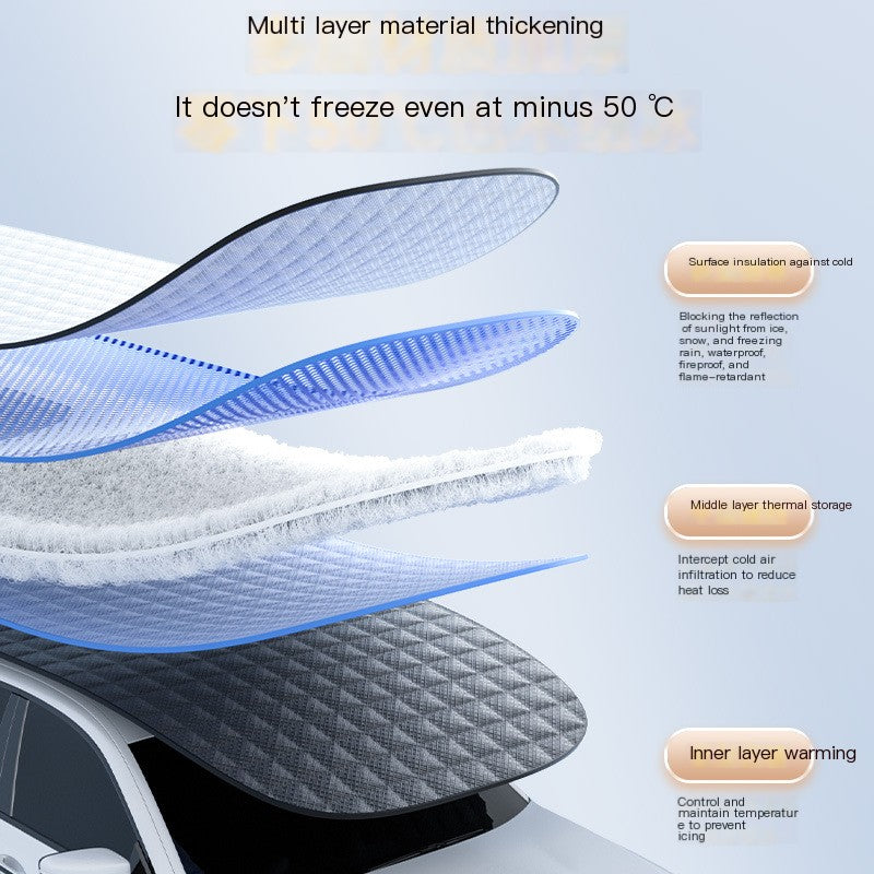 Thick Windshield Cover for Snow and Frost Protection